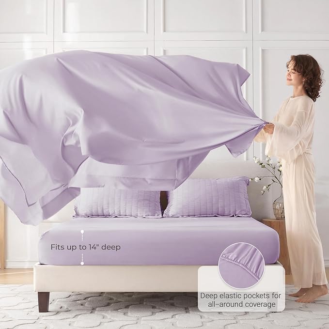 MUXHOMO 5 Pieces Twin XL Comforter Set, Seersucker Bed in a Bag Twin XL Size - Image 3