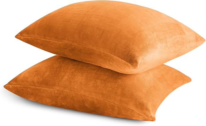 BEDELITE Flannel Pillowcases Standard Set of 2, Super Soft Fleece Pillow Case - Image 9