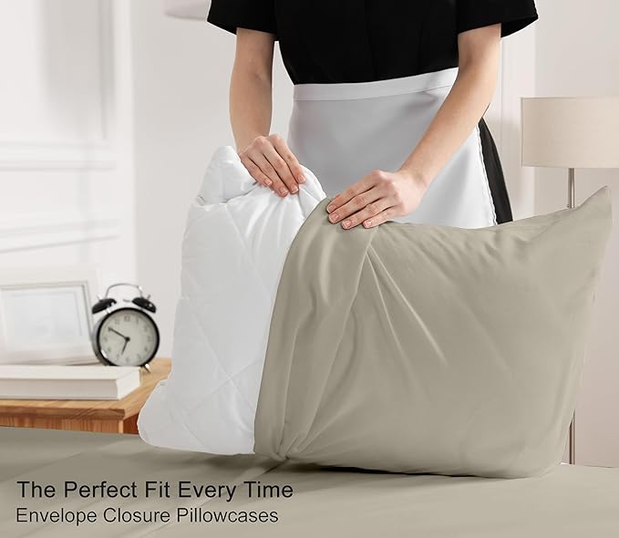 RUVANTI 100% Cotton Sheets – Twin XL Size Percale Bedding, Cooling & Breathable - Image 7