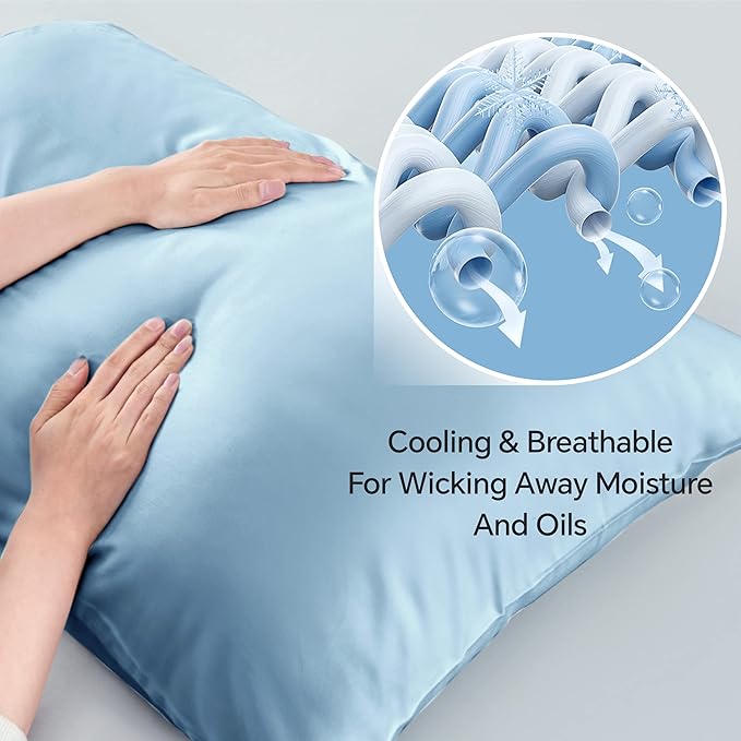 BEDELITE Pillow Cases Queen Size Set of 2, Rayon Derived from Bamboo, Cooling - Image 3