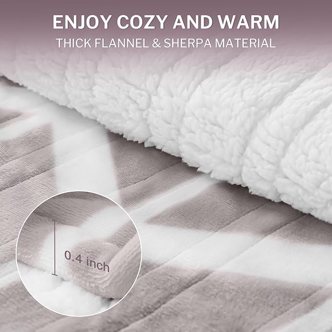 VENTIMI Electric Blanket Heated Throw, Fast Heating Blankets - Image 4