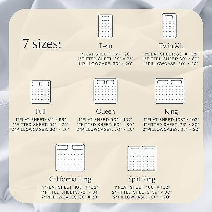 LuxClub 3 PC Twin XL Sheet Set, Deep Pockets Wrinkle Free Cooling Bed Sheets - Image 4