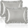 Homiest Ruffle Satin Pillowcase by Unknown
