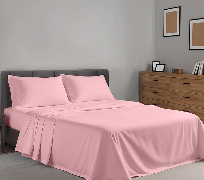 RUVANTI 100% Cotton Sheets – Twin Size Percale Bedding, Cooling & Breathable - Image 2