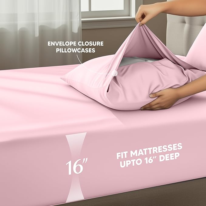 Utopia Bedding California King Size Sheet Set – 4 Piece Bed Sheets, Soft and - Image 4