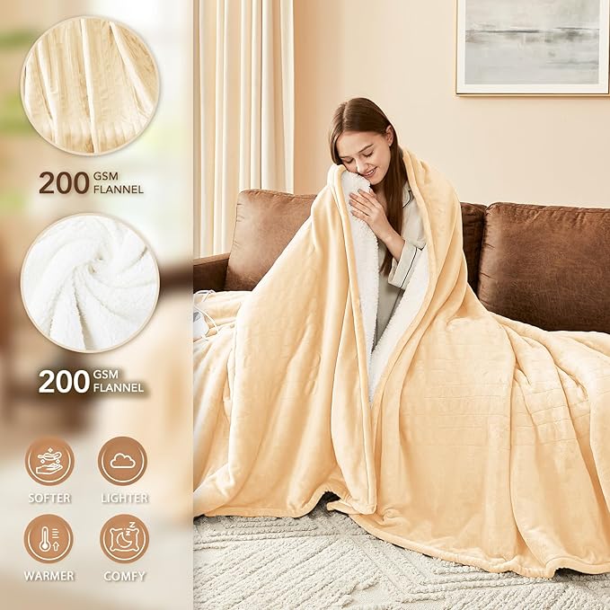 Homemate Heated Electric Blanket Queen Size - Image 3
