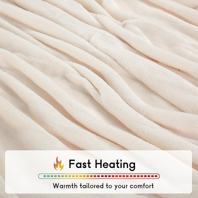 Heated Blanket Electric Blanket Queen Size 84''x90'' - Image 6