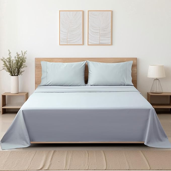 Cotton Queen Sheet Only, 600 Thread Count 100% Egyptian Cotton Top Sheet 1Pcs - Image 7