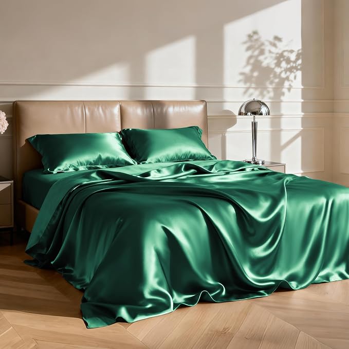Love's cabin Twin Satin Sheet Set - Image 2