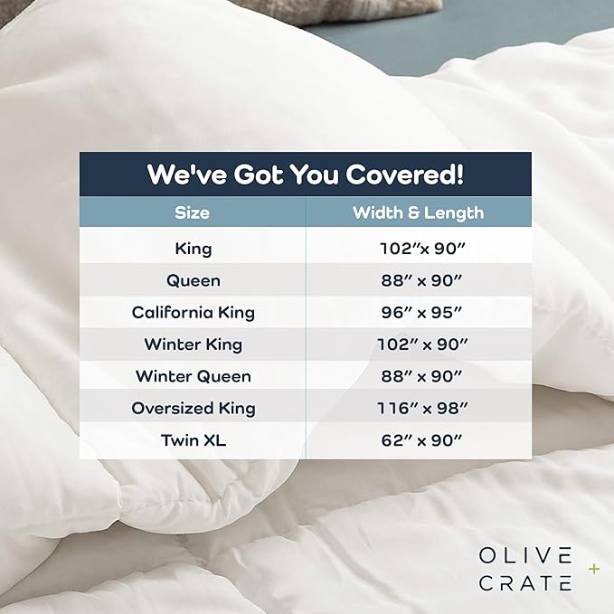 Olive + Crate 100% Viscose derived from Bamboo Comforter Outer Shell - Image 7