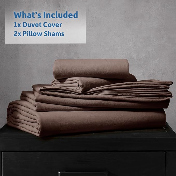 Nestl Chocolate Brown California King Duvet Cover Sets - Image 9