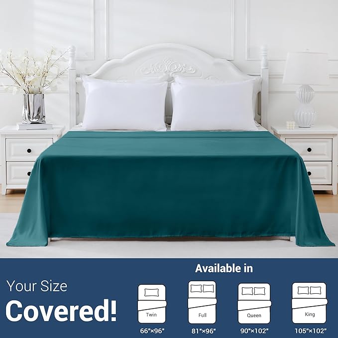 Bulk Queen Flat Sheets Only, 6 Pack Quick Sort Top Bed Sheet, Color-Coded Label - Image 5