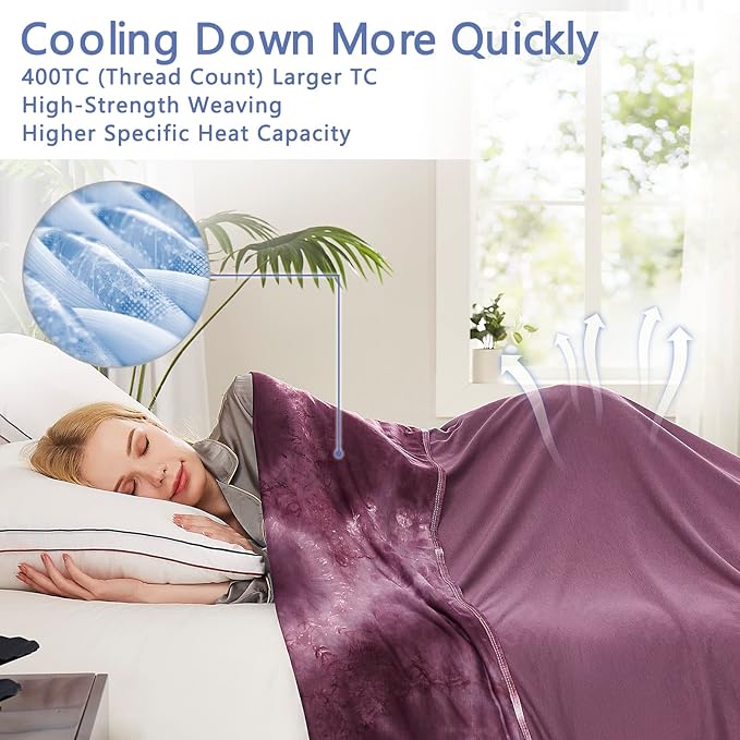 Topcee Cooling Blankets for Hot Sleepers, Arc-Chill Q-Max >0.5 Cool Fiber - Image 4