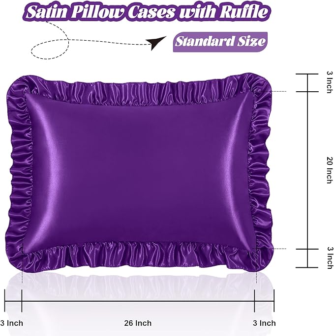 Homiest Ruffle Satin Pillowcase - Image 3