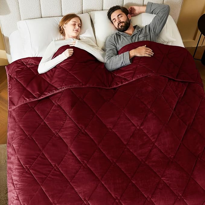 L'AGRATY Queen Size Weighted Blanket by LAGRATY