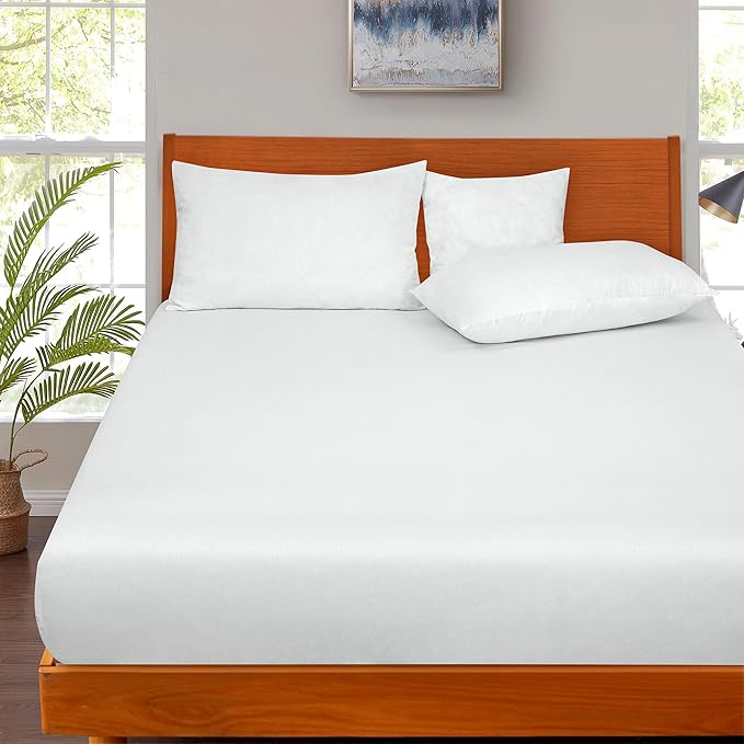 ROYALE LINENS 300 Thread Count 100% Long Staple Combed Cotton Fitted Sheet - Image 9