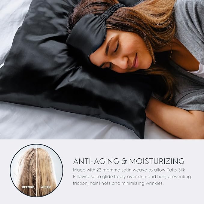 Tafts Pillow Cases - 22mm 100% Pure Mulberry 6A Silk Pillowcase - Image 3