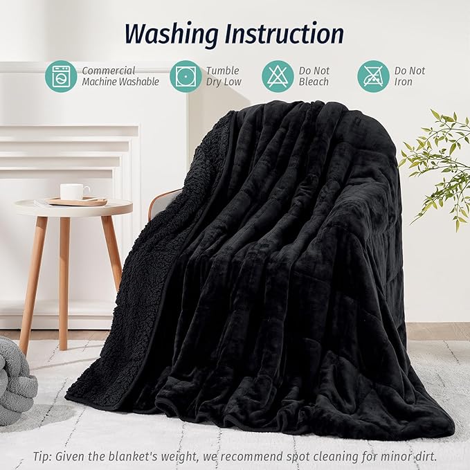 Wemore Sherpa Fleece Weighted Blanket - Image 6