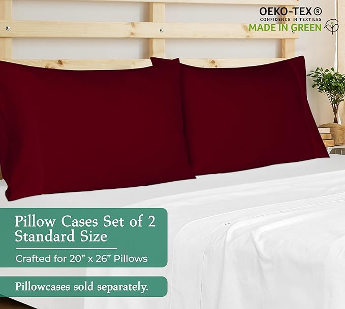 Royale Linens Standard Pillowcase Set of 2 - Image 2