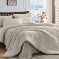 HEVUMYI Linen California King Comforter Set by HEVUMYI