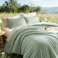 Litanika Twin/Twin XL Comforter Set Sage Green, 2 Pieces Comforter Sets Soft by Litanika