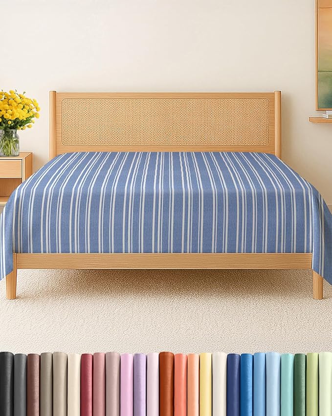 Cal King Size Flat Sheet by CGKUnlimited