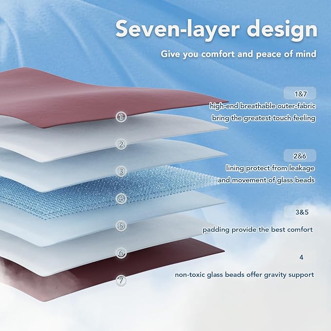 Topcee Weighted Blanket Soft Cooling Heavy Blanket Sleeping, Apply to 190-210 - Image 5