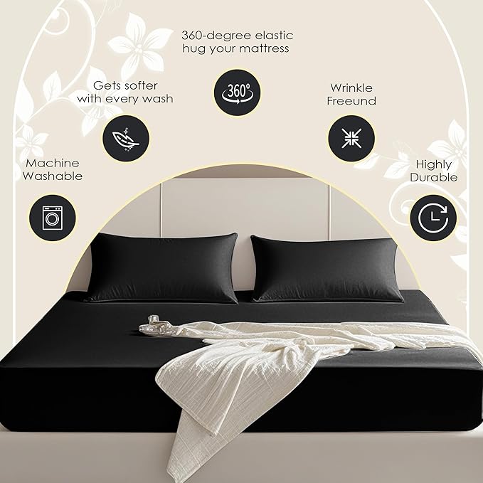 FreshCulture Twin Fitted Sheet Only – Premium Hotel-Quality Fitted Sheet - Image 4