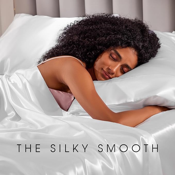 FreshCulture Satin Sheets Twin XL Bed Set - Image 6