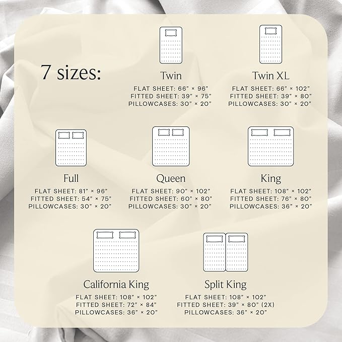 LuxClub 5 PC Split King Sheet Set, Breathable Luxury Bed Sheets, Deep Pockets - Image 7