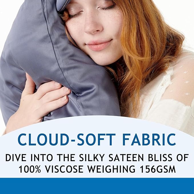 Pillow Cases - 100% Viscose Derived from Bamboo - Cooling Pillowcase - Standard - Image 2