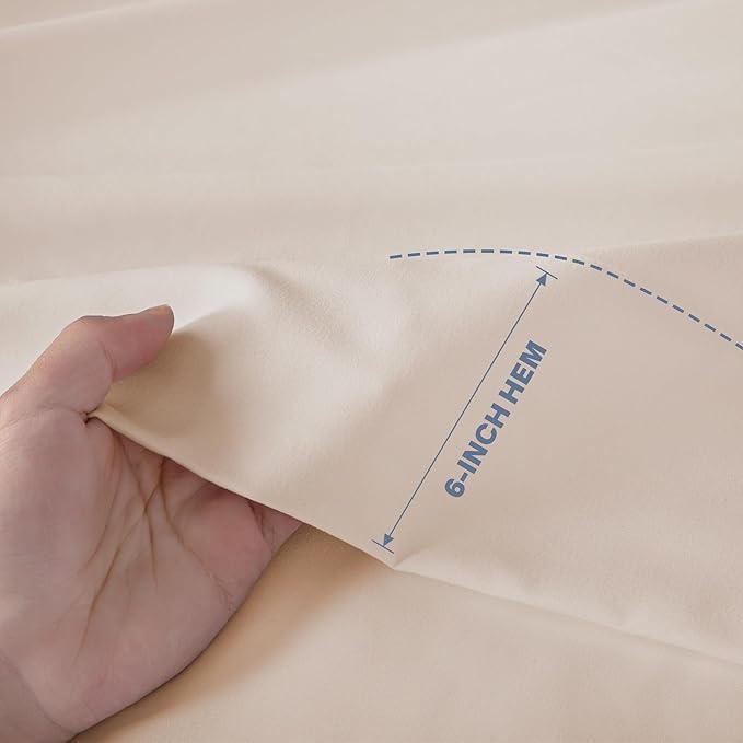 Lavisun Flat Sheets 2 Pack, Hotel Quality Flat Bed Sheets, Brushed Microfiber - Image 3
