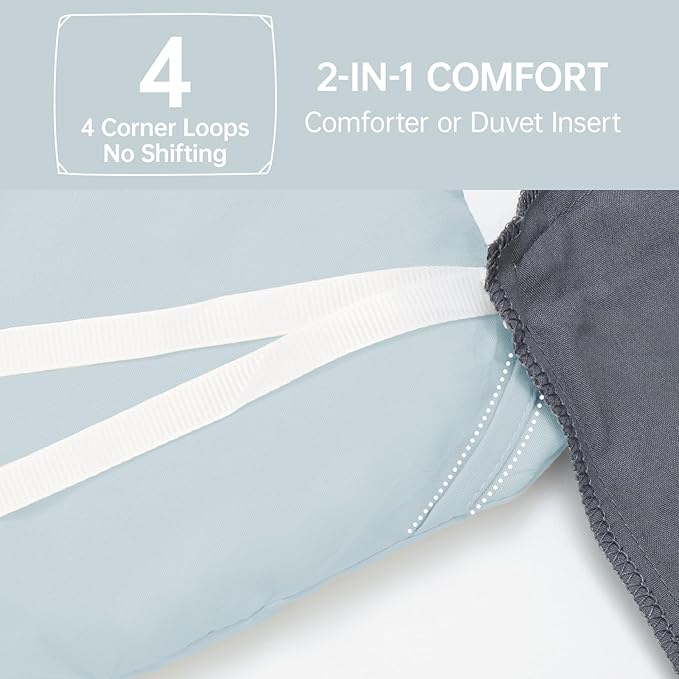 MUXHOMO King Size Comforter Set, All Season Ultra Soft Down Alternative Bedding - Image 6