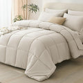 CozyLux California King Comforter Set Beige by CozyLux