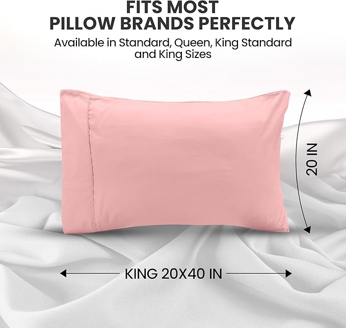 Utopia Bedding Pillow Cases King Size 2-Pack – Soft Brushed Microfiber – - Image 2