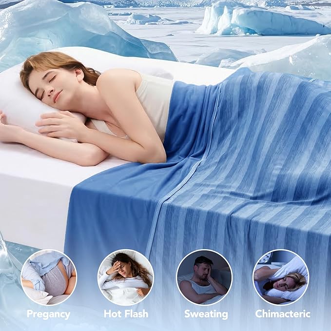 GOHERO Cooling Blanket Throw- 50"x60" Summer Cooling Throw Blanket - Image 4