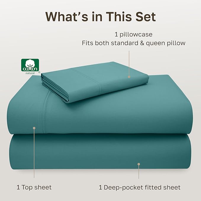 California Design Den Bed Sheets Twin Size Set - Image 4