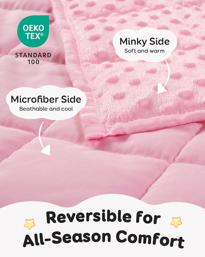 Kivik Weighted Lap Pad, Minky Dots Small Weighted Blanket 2lbs, Ultra-Soft - Image 5