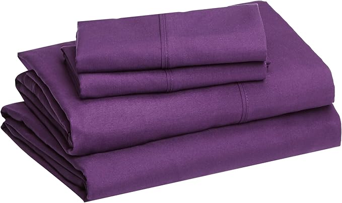 Amazon Basics Breathable Ultra-Soft Microfiber 4 Piece Bed Sheet Set - Image 2