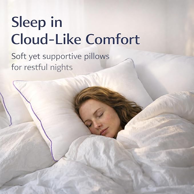 King Size Pillows Set of 2 – Bed Pillows - Image 2