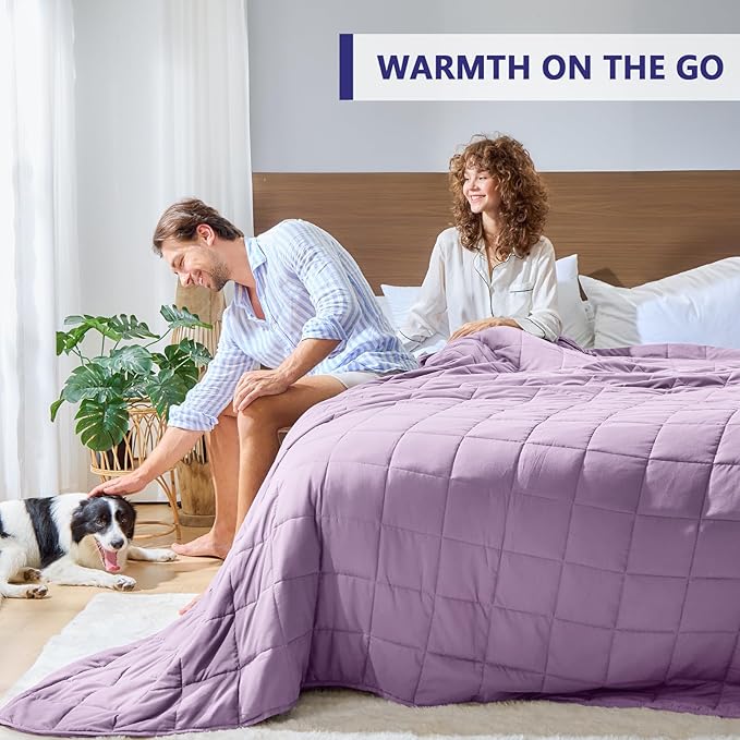 King Size Weighted Blanket for Adults Cooling Heavy Blanket for Sleeping - Image 4