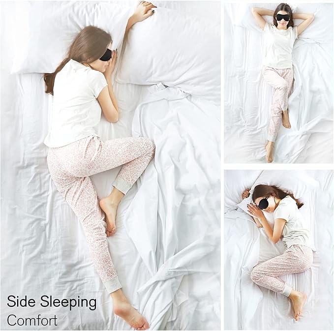 PrettyCare Eye Mask for Sleeping 2 Pack, Sleep Masks for Women Men, 3D - Image 8