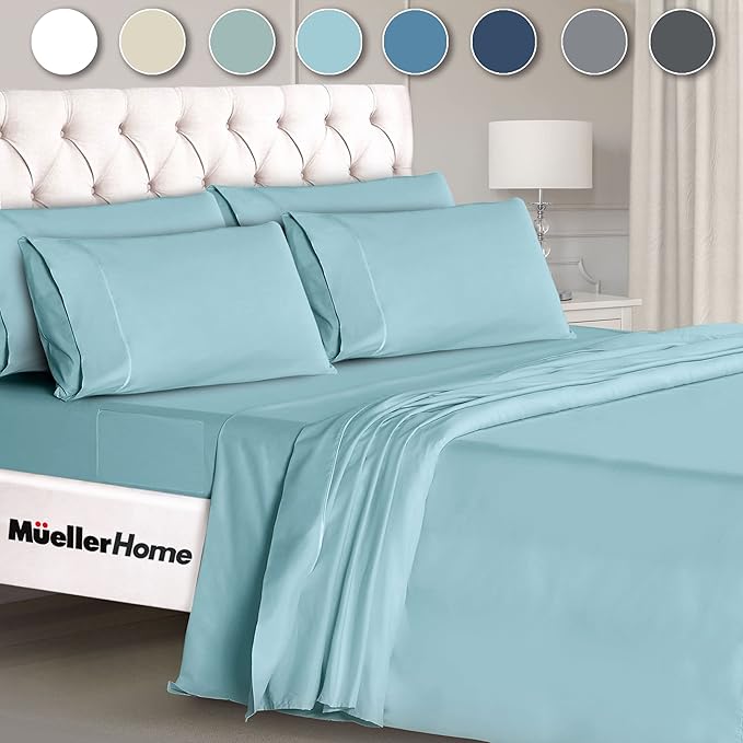 Mueller UltraTemp 6 PC Queen Sheet Set - Image 9