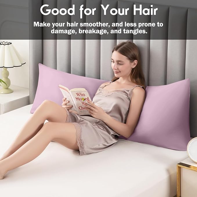 Body Pillowcase with Zipper Cooling Viscose from Bamboo Zippered Pillowcases - Image 5