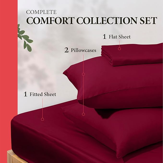 100% Egyptian Cotton Full Size Sheet Set - Image 3