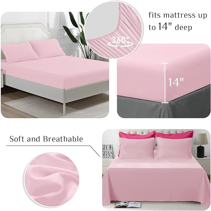 JOLLYVOGUE Twin Comforter Set, Ultra-Soft Bed in a Bag Twin Size 5 Pieces - Image 4