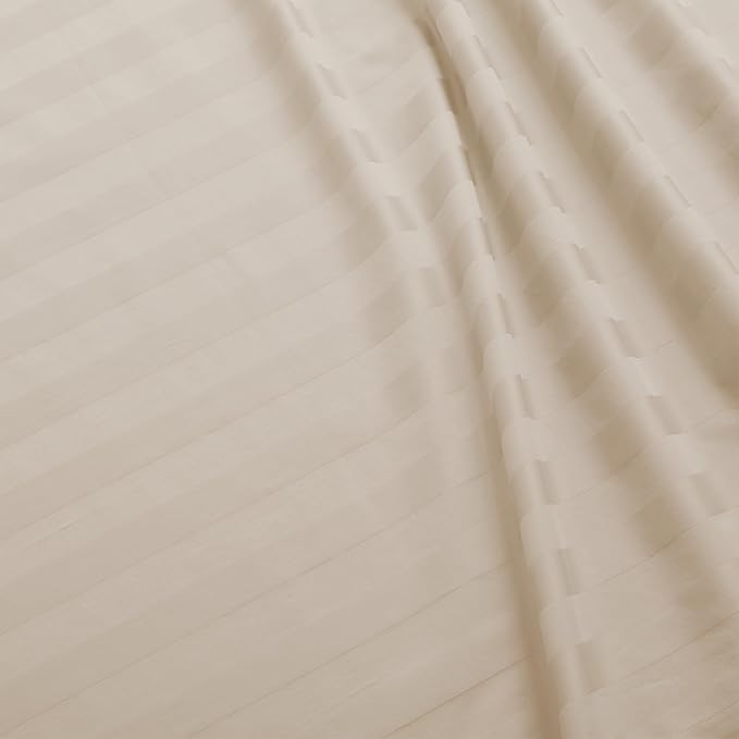 Flat Sheet Only King Size, 400 TC 100% Egyptian Cotton Flat Sheet Striped - Image 2