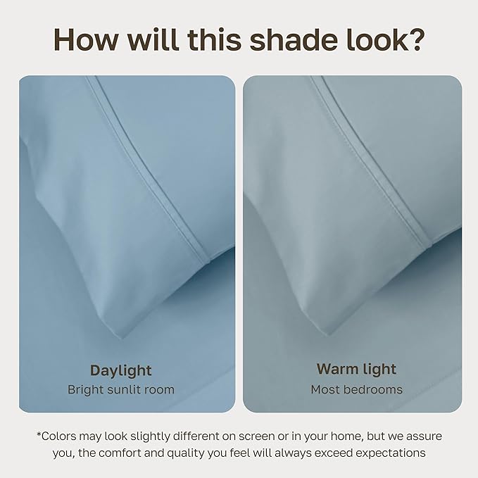 California Design Den Soft 100% Cotton Bed Sheets Full Size Set, 400 Thread - Image 5