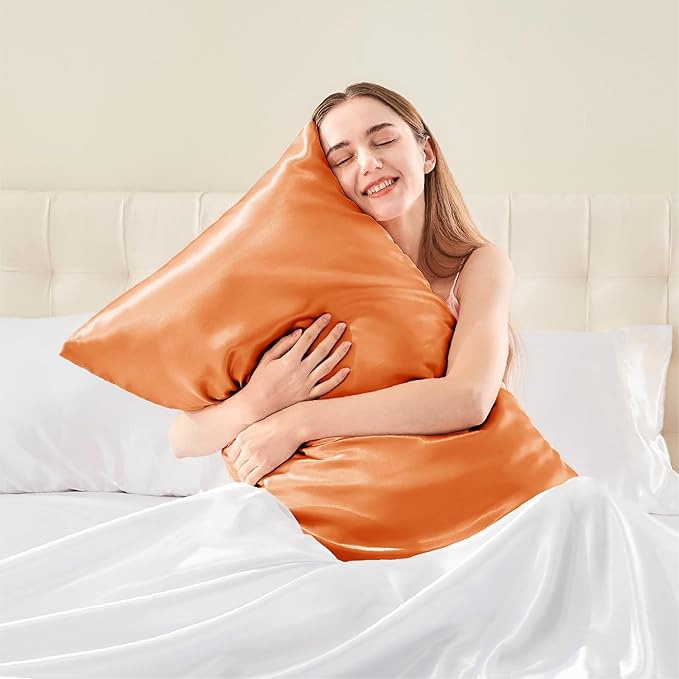 BEDELITE Satin Body Pillow Cover, Super Soft and Cooling Body Pillow Pillowcase - Image 2