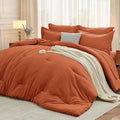 MUXHOMO 7 Pieces California King Comforter Set, Soft Bed in a Bag Cal King Size by MUXHOMO